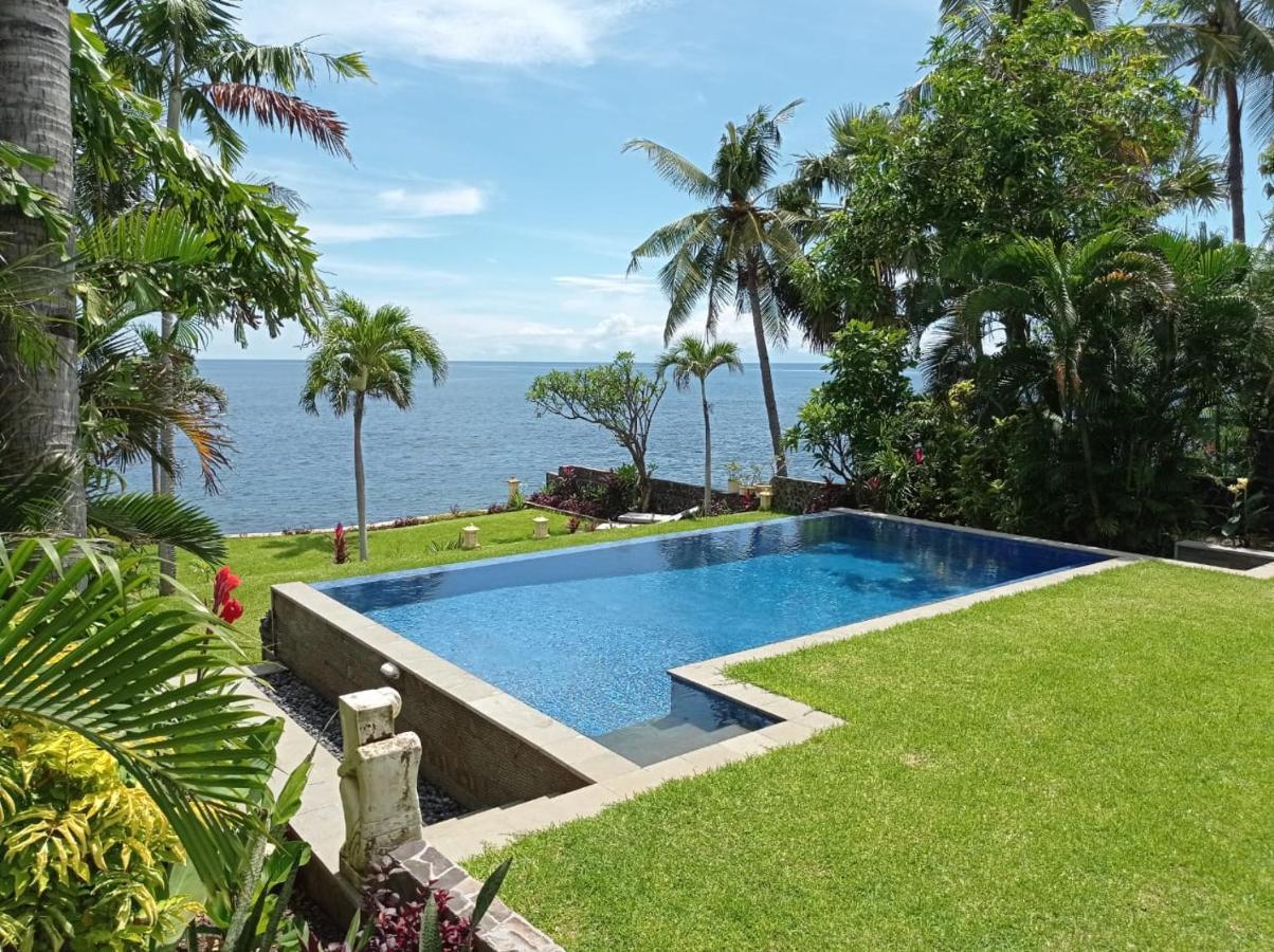 Absolute Beachfront, Paradise, 3Br Villa With Private Pool On 1200M2 Of Tropical Land Tulamben Extérieur photo