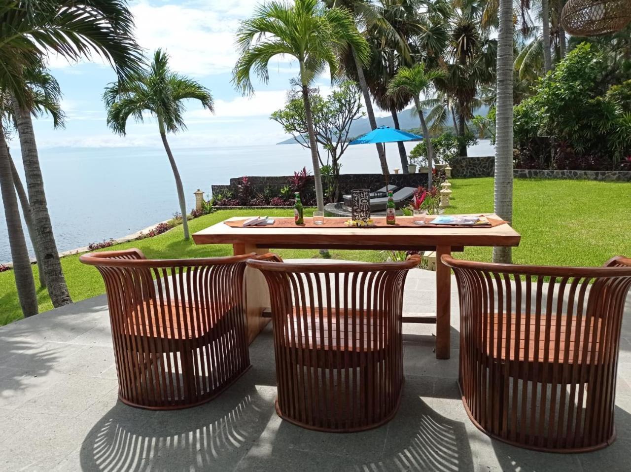 Absolute Beachfront, Paradise, 3Br Villa With Private Pool On 1200M2 Of Tropical Land Tulamben Extérieur photo